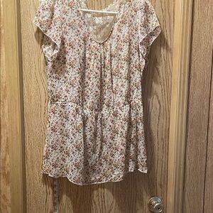 Floral Patterned Women's Blouse